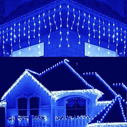 Instalație  Franjuri 24 m LED, diverse culori, pentru exterior rezistent