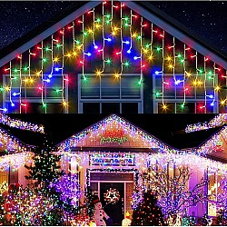 Set 3 Instalatii 15 metri model  franjuri  cu led , diverse culori