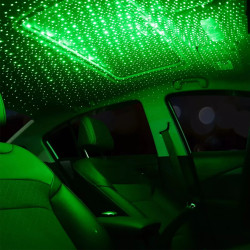 Proiector cu lumina laser ambientala cu stele, pentru masina, cu usb, universal