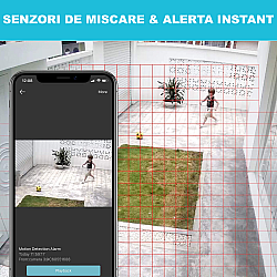Sistem de supraveghere cu 4 camere exterior/interior