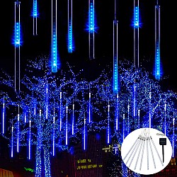 Instalaţie Ploaie de Meteorţi 8 tuburi×30 cm solară + telecomandă, LED, diverse culori 