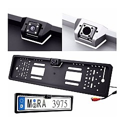 Suport pentru numar auto - cu camera marsarier