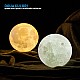 Moon Lamp 3D - lampa in forma de luna, lumina LED, stand lemn