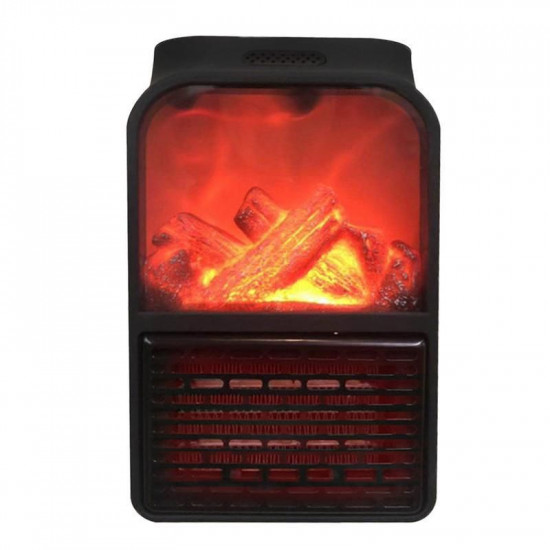 Aeroterma portabila Flame Heater, 500 W, 2 niveluri temperatura, negru.