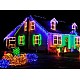 Instalație Franjuri 32 m, LED diverse culori, exterior rezistent, efecte luminoase
