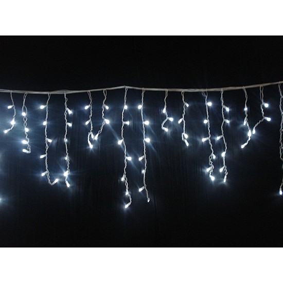 Instalație Franjuri 30 m, LED diverse culori, interior/exterior rezistent