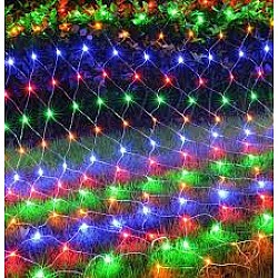 Set 2 Instalatii Tip Plasa Fir Transparent 1,5 m X 1,5 m