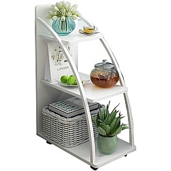 Masuta laterala stil noptiera pentru pat sau canapea din PVC, 77.5 x 28.5 x 49.5cm