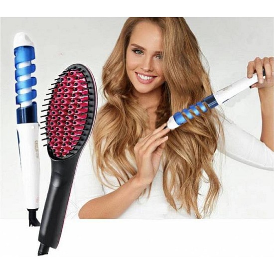 Perie de indreptat parul Simply Straight Artifact + Ondulator bucle mari