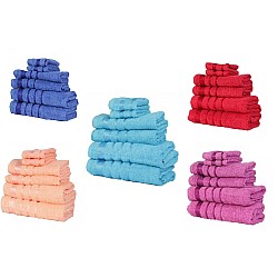 Set de 6 prosoape 100% bumbac  pentru o vara irezistivila !