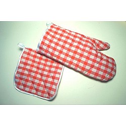 Set bucatarie 2 piese manusa de bucatarie + suport oala 