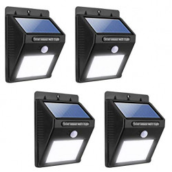 Set de 4 lampi solare, 30 de leduri cu senzor de miscare si de lumina