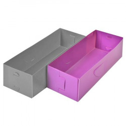 Set 2 organizatoare pliabile pentru sertar, 10x30.5x7.6 cm