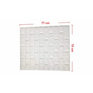 Set 5 Buc Tapet autoadeziv 3D (design caramida) 70*77cm 3D Alb