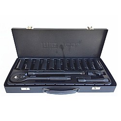 Trusa profesionala tubulare 17 piese Black Chrome MLG-6207