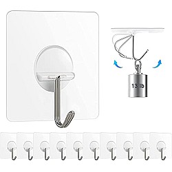 Set 10 carlige autoadezive pentru bucatarie sau baie