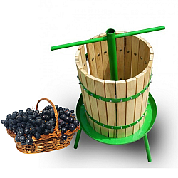 Teasc din lemn pentru zdrobit struguri 40L Lider Premium MX954