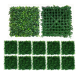 Set 10 Panouri Decorative Iarbă Artificială 40x60 cm 