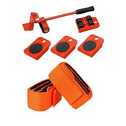 Set pentru ridicat mobila, 5 piese+Set 2 curele pentru ridicarea mobilei