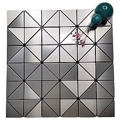 Set 12 placi autoadezive 30x30 cm rezistente la apa ,pentru gresie si faianta , model mozaic oglinda 