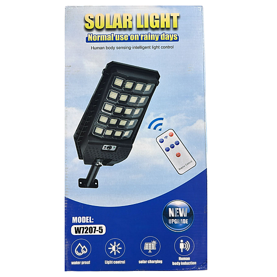 Lampa Solara Stradala 250W cu LED si Lupa - Suport de Prindere Inclus