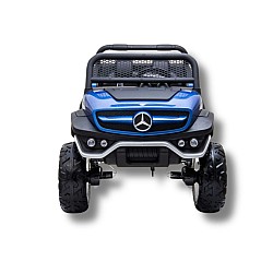 Masinuta electrica cu telecomanda 4x4 Mercedes-Benz Unimog Albastru Metalizat