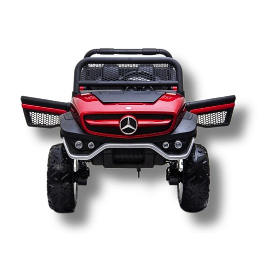 Masinuta electrica cu telecomanda 4x4 Mercedes-Benz Unimog Rosu Metalizat