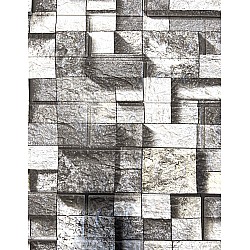 Set 10 buc tapet autoadeziv din spuma moale ,70x77 cm ,model patrate 3 D