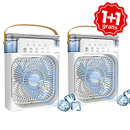 Oferta 1+1: Ventilatoare portabile 3 în 1 LED