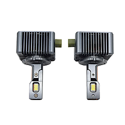 Set 2 becuri auto LED D1S, 6500 K, 110 W/set, CANBUS, carcasa neagra