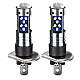 Set 2 becuri auto LED H3 cu lupa 60W 27 SMD 12V 6000K