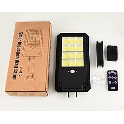 Proiector solar LL  612 cu 12 casete luminoase COB ,senzor de miscare si acumulator