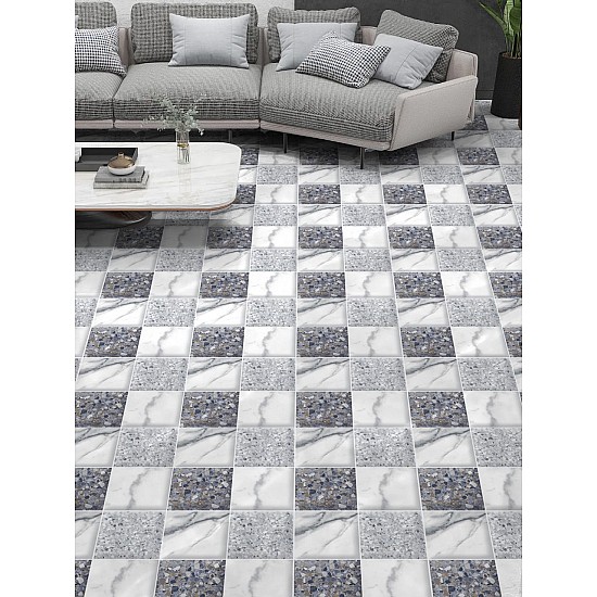 Set 12 placi autoadezive 30x30 cm rezistente la apa ,pentru gresie si faianta , model DP1301
