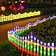 Gărduleț decorativ LED pentru exterior, interconectabil, 3 m, 160 LED-uri, multicolor