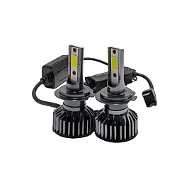 Set 2 becuri auto H7 COB 100W, 12000lm, lumina alb-rece