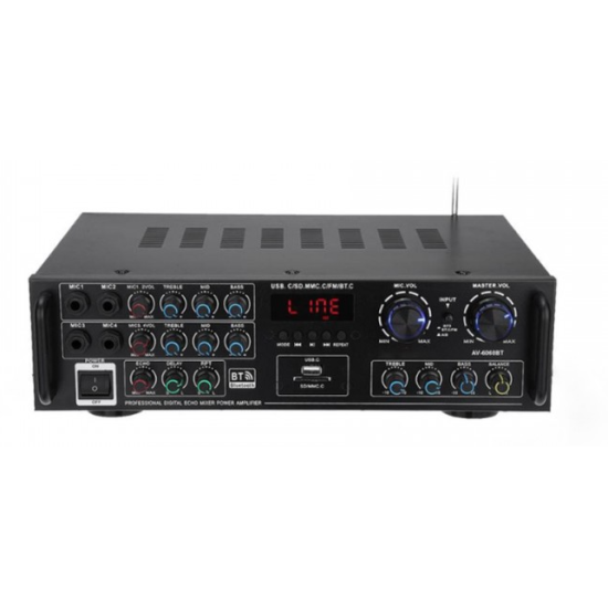 Amplificator sunet Q GF777 300 W cu Bluetooth si functie Karaoke