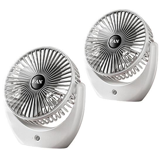 Set 2 ventilatoare de birou silentioase cu 3 viteze