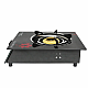 Aragaz plita cu un arzator din fonta 3KW, sticla securizata, 400x300x90mm Breckner