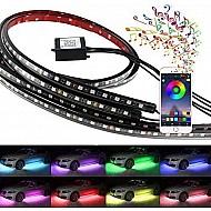 Banda LED auto RGB dinamica 2x90 cm si 2x120 cm