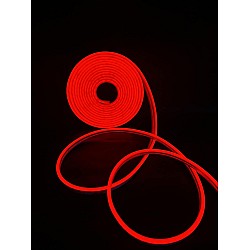 Banda LED Neon Flexibila Rosie 12V, 5M