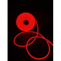 Banda LED Neon Flexibila Rosie 12V, 5M