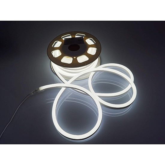 Rola Neon Flex LED 100m culoare Alb Rece