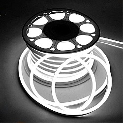Rola Neon Flex LED 100m culoare Alb Rece