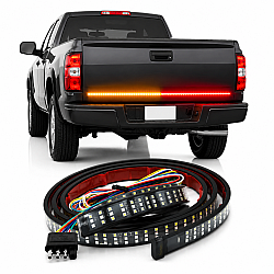 Banda LED Autoadeziva Rosu Galben Alb 1.5M 12V pentru Masina