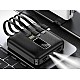 Baterie Externa 12.000 mAh cu Lanterna si Cabluri de Incarcare Incorporate Q-CD227
