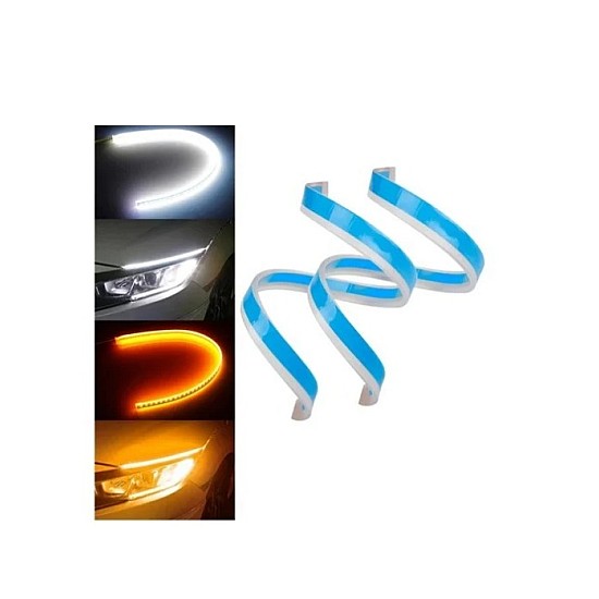 Set 2 benzi LED strip DRL cu functie de semnal secvential