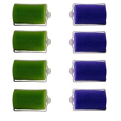 Set 2 Pachete Bigudiuri din burete,cu prindere, 8 bucati