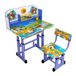 Birou pentru copii cu scaunel 69x45x62, culoare albastru  