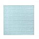 Set 5 x tapet autoadeziv caramizi Light Bleu, 77 x 70 cm, spuma moale 3D