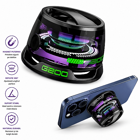 Boxa cu fixare Magnetica,Bluetooth, G200, 5 W, Portabila